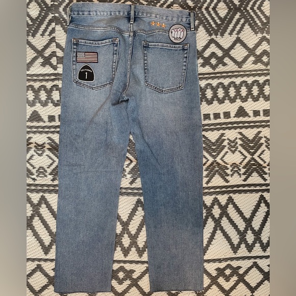 PACSUN NWOT Distressed Jeans With Patches - Picture 9 of 16